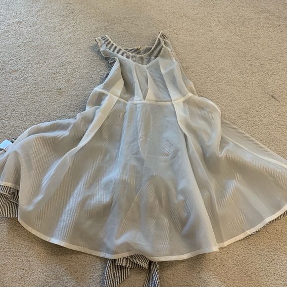 Cotton striped short dress - Picture 7 of 8